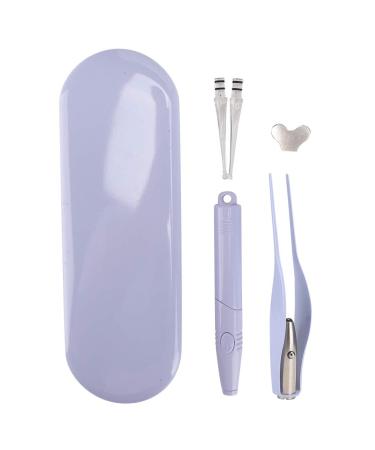 Electric Earpick Comfortable Grip Earwax Remover Iron Box Ergonomic Handle Quickly Clip Purple for Baby Use