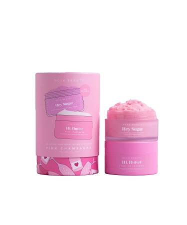 NCLA - Pink Champagne Body Care Discovery Set (Body Scrub + Body Butter) | Vegan Cruelty-Free Clean Skincare (2 Pieces)