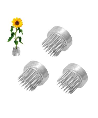 Kenzan Floral Frog 23mm/0.9inch Diameter Ikebana Flower Arranger Holder Stainless Steel Pin for Small Vase (3Pcs)
