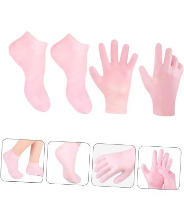 minkissy 1 Set Hydrating Sock Gloves moisturizing Hand Gloves Silicone Gel spa Gloves whitening exfoliating Gloves moisturizing Foot Socks moisturizing Socks for Cracked feet Dry feet Socks - Buy Online on SooperMarket.com