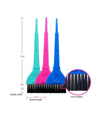 Colortrak Hair Color Remover Wipes (100 count) + 3 Piece Wide Brush Set - Precision Hair Dye & Bleach Application Kit with Moisturizing Aloe Towelettes - Buy Online on SooperMarket.com