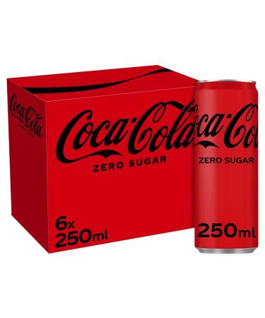 Coca-Cola Zero Sugar 6 x 250 ml Cola 1.63 Kg