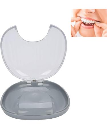 YUYTE Portable Waterproof Storage Case with Teething Ring Mouthpiece - Denture Box Container (Gray) | International Shipping Available - Buy Online on SooperMarket.com
