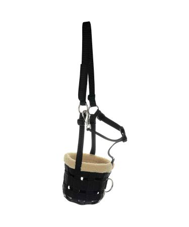 Hy Pony/Horse Muzzle With Fleece - Black: Pony