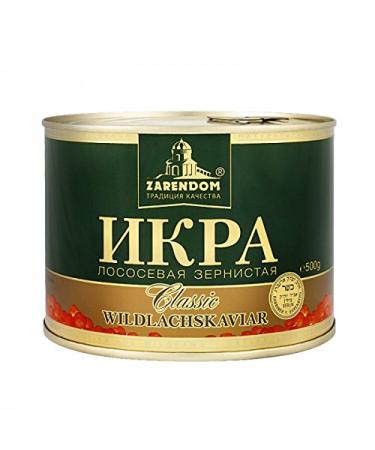 Caviar - Tsar's House Gorbusha Salmon Caviar Classic 500 g Can - red caviar - caviar -