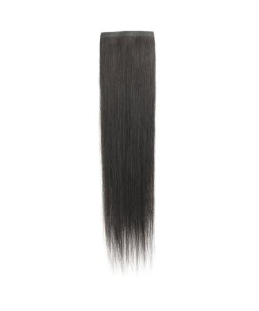 1PC Tape Hair Extensions Human Hair Black Hair Extensions Clip In 15.8'' Human Hair Extensions Real Human Hair Extensions Tape Invisible Straight Hair Pieces for Long Hair Women
