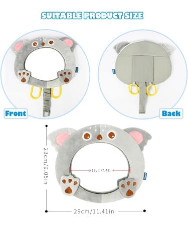 AIPINQI Baby Car Mirror - Shatterproof Cartoon Mirror for Rear and Forward Facing Seats - Koala Design for Infant Safety - Buy Online on SooperMarket.com
