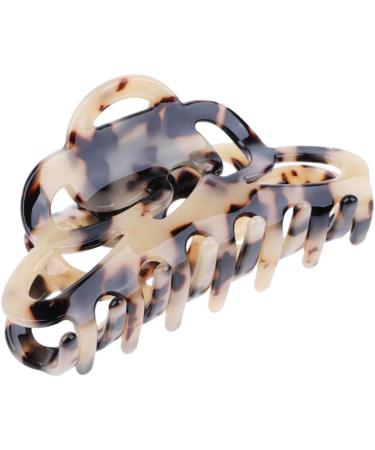 F Fityle Women's Vintage Hair Gripper Clip - Acrylic Hair Claw Stylish Leopard Design for Effortless Elegance - Buy Online on SooperMarket.com