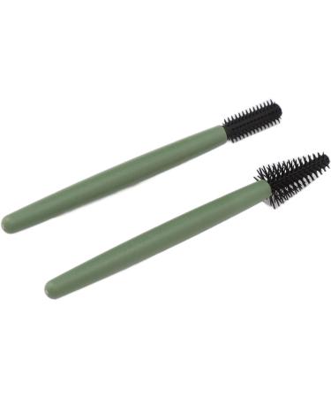 Verdant Touch Makeup Brush Silicone Eyelash Brush Set Portable Mascara Brush Reusable Makeup Brush with Washable Dustproof Box Green - Buy Online on SooperMarket.com