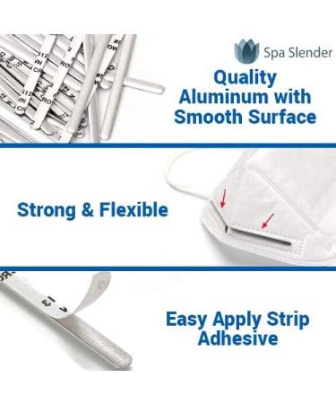 100Pcs Metal Nose Bridge Strip for Masks - Premium Aluminum Nose Strip for DIY Masks & Crafts - Buy Online on SooperMarket.com