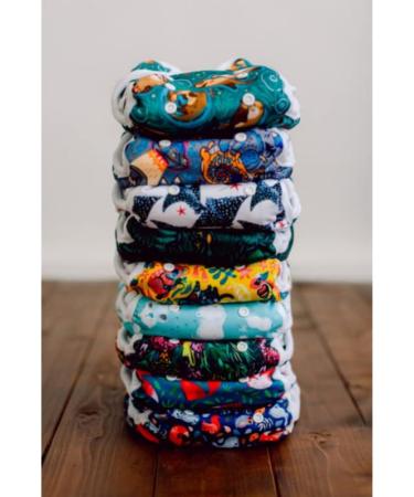 Bambooolik Duo Pocket Diaper with Insert - Velcro Fleet Washable & Reusable Made in EU - Eco-Friendly All-in-One Solution for Small Children & Babies - Buy Online on SooperMarket.com