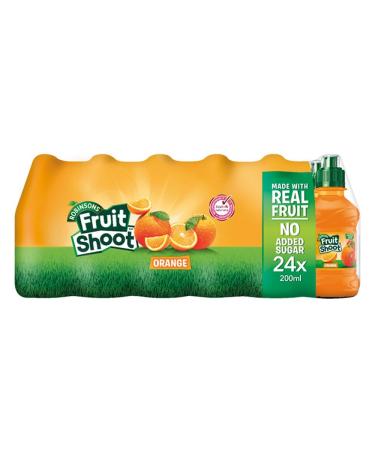 Fruit Juice Drink for Kids 200ml Bottles Pack of 24 Robinsons Fruit Shoot (Orange)