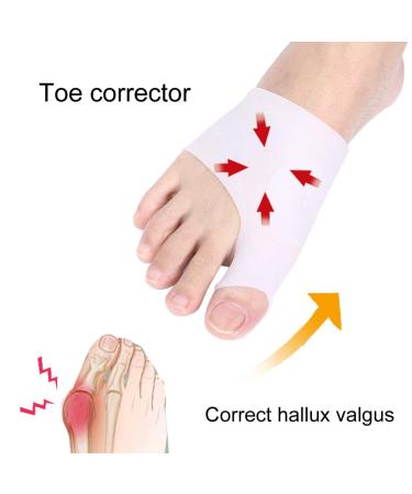 Schellen 2 Pairs Bunion Corrector for Women and Men - Pain Relief Silicone Splint and Sleeve (White) - Buy Online on SooperMarket.com