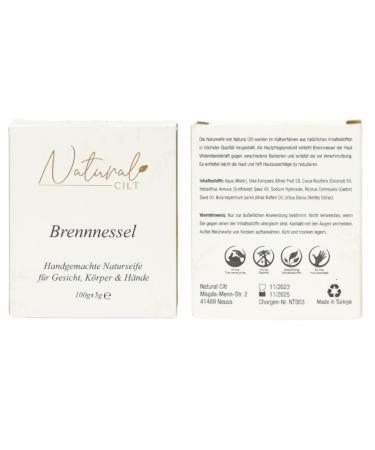 Buy 3x Natural Cilt Nettle Soap - 100% Handmade Organic Shower Soap for All Skin Types - Certified No Questionable Ingredients - Best Natural Skin Care (3 Pack) - Buy Online on SooperMarket.com