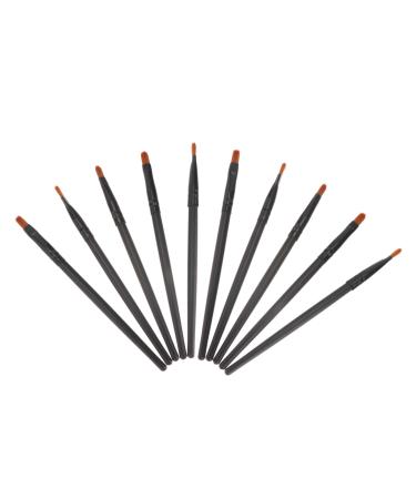 Baluue 10pcs Nose Shadow Brush Cream Blush Brush Eyeshadow Eye Makeup Applicator Black Artificial Fiber