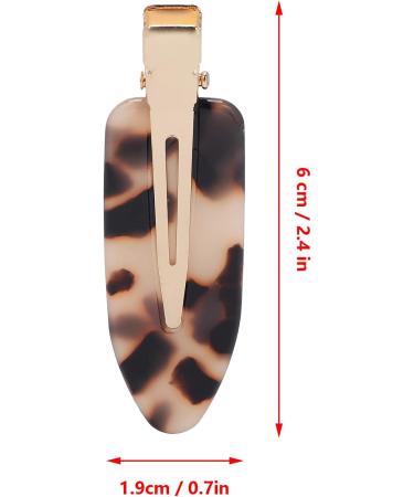 No Bend Hair Clip No Crease Duckbill Hair Clips No Crease Hair Clips Bangs Hair Clip No Dent Hair Barrettes Styling Duckbill Clips(Leopard) - Buy Online on SooperMarket.com
