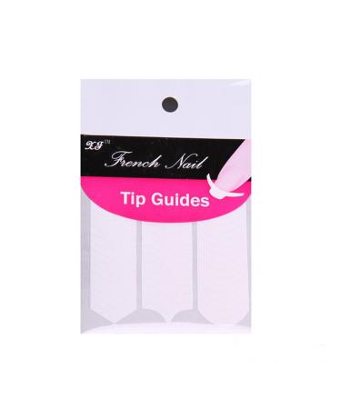 1/100 Pack French Stencil Nail Art Form Fringe Guides Manicure Sticker Tips Tape False Nails With And Design