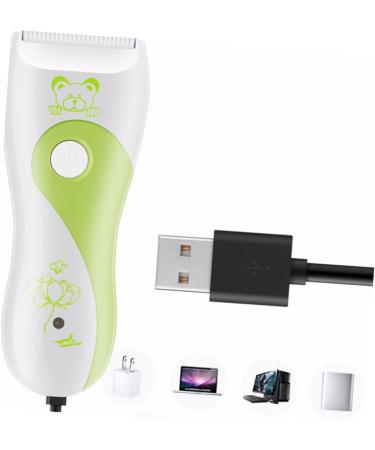 Baby Hair Clippers Set - Rechargeable Electric Trimmer for Kids - Haircut & Grooming Kit with Fader Scissors - Assorted Colors - 13.7x4.7cm - Buy Online on SooperMarket.com