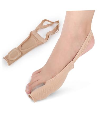 Bunion Night Splint 1 Pair with Reinforced Bone Support | Hallux Valgus Orthotics for Foot Protector | Beige Thumb Valgus Hallux Straightener - Buy Online on SooperMarket.com