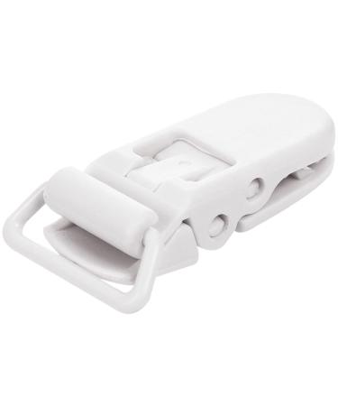 Fivetwofive 20Pcs Baby T-Shape Plastic Pacifier Clips - Soother Dummy Badge Holder - White | International Shipping Available - Buy Online on SooperMarket.com