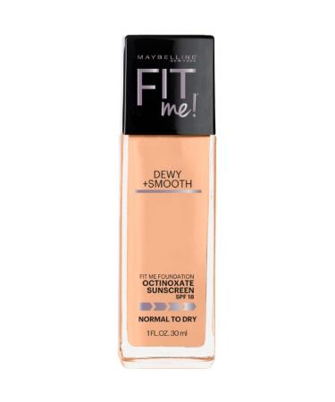 Maybelline New York Fit Me! Foundation Dewy + Smooth SPF 18 Sun Beige 310 1 oz ( Pack of 2)