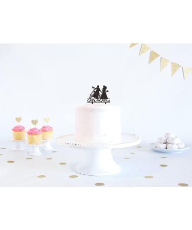 Motorcycle Wedding Cake Topper Bride and Groom with Motorbike Cake Topper Funny Motorcycle Couple Cake Topper for Wedding/Engagement/Bridal Shower Party Decoration - Buy Online on SooperMarket.com