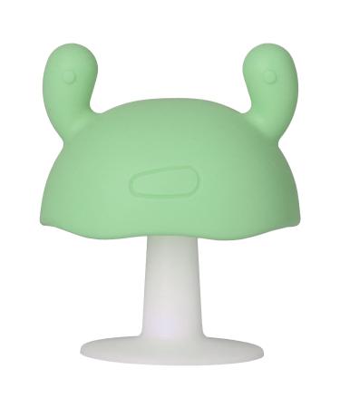 Silicone Teether Mushroom Shaped for Infants 4+ Months - Pink/Green - Buy Online on SooperMarket.com