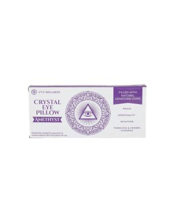VYV Wellness Rose Eye Pillow for Yoga Meditation Passion Attraction Manifestation Chakra Work Crystal Program Amethyst