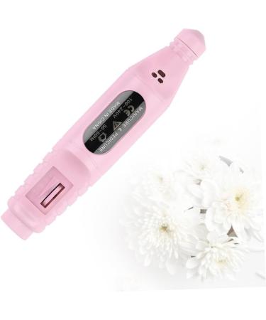POPETPOP Electric Nail File Acrylic Nails Tools Portable Nail Drill Professional Acrylic Gel Tool Nail File Drill Nail Tools Power Tools Nail Polishing Machine for Nail Art Manicure 13.8*2.8cm Pink - Buy Online on SooperMarket.com