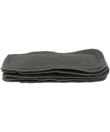 Happy Cherry Baby Diapers - Washable & Reusable Bamboo Cloth Diaper Set (6 Pieces) - Soft Fabric Black - Buy Online on SooperMarket.com