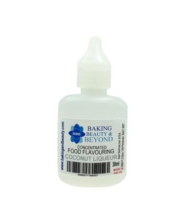 Baking Beauty and Beyond Concentrated Food Flavouring Oil - Dozen of Professional Quality Food Grade Flavours Oil for Candy Making Baking Cooking Lip Balm and Lip Gloss - Coconut Liqueur (30ml)