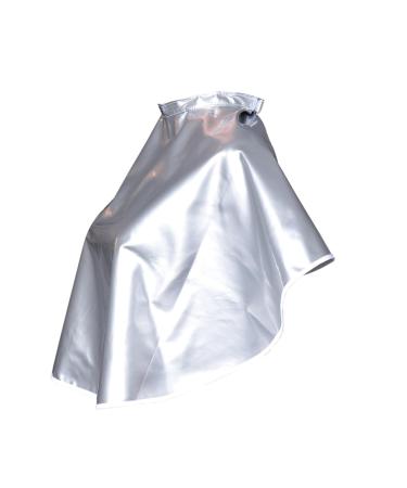Hairdressing Cloak Cape Haircut Gown Personal Kit Shampoo Mini Beauty Puff Apron Hairdresser Accessories Cover Hair Cutting Cloak Stylist Salon Shawl Barber Supplies Silver HAPINARY
