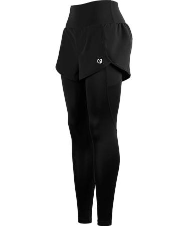 NELEUS Women's Yoga Pants | High Waist Workout Leggings with Tummy Control and 2 Pockets | X-Large, Black - Buy Online on SooperMarket.com