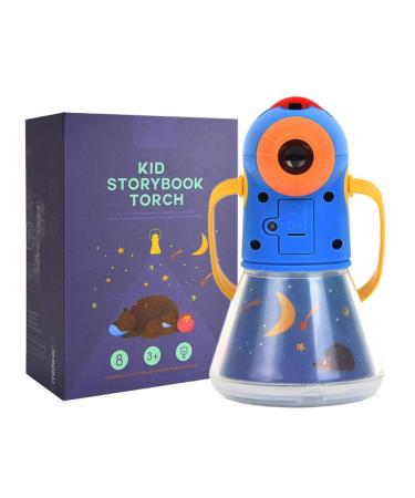 BStCar children projector flashlight with 8 fairy tales 64 foils starry sky projector Nachlichter projector lamp history projection lights night light for toddler young girls