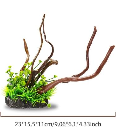 Buy Ctpeng Resin Aquarium Decoration Tree Trunk - Natural Sunken Wood Cave Ornament (23x15.5x11 cm) - Ideal for Fish Tanks - Buy Online on SooperMarket.com