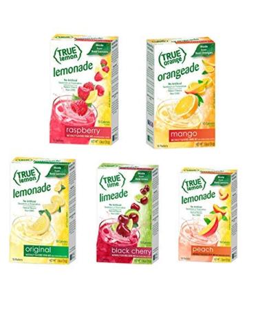 True Lemon Assorted Beverage & Lemonade Drink Mixes 10 Ct 1.06oz(Pack of 5) 1.06 Ounce (Pack of 5)