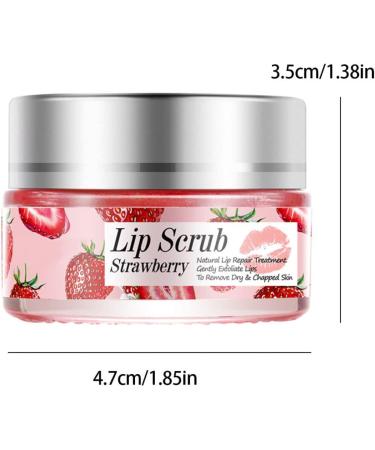 Lip Scrub Exfoliator Lip Overnight Moisturizer Sleeping Cream Lip Repair Balm Strawberry - Buy Online on SooperMarket.com