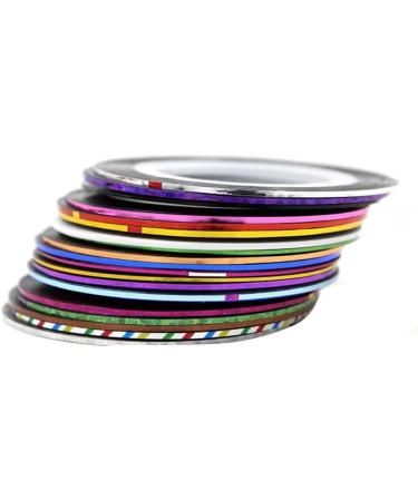 Nail Striping Tape Nail Art Striping Decals Nail Line Sticker DIY Nail Tip Decoration 32PCS Nail Striping Tape - Buy Online on SooperMarket.com