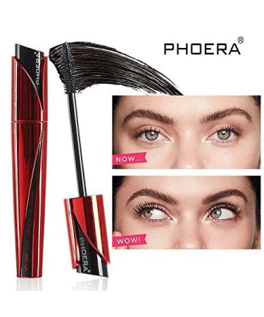 AQUAPURITY PHOERA Lash Volume Mascara Waterproof | 9D Curling Black Mascara for Intense Length & Volume | Long Lasting & Smudge Proof | Cruelty Free - Buy Online on SooperMarket.com