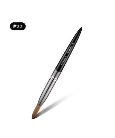 Acrylic Brush #22 Sable Kolinsky for Nail Art | Zobelhaar Nail Brush for Gel & Polish | Premium Manicure Tools - Buy Online on SooperMarket.com