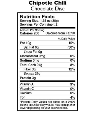 Taza Chocolate Organic 50% Dark Chocolate Discs with Chipotle Chili - Vegan (12 Count, 2.7 oz each) - Buy Online on SooperMarket.com