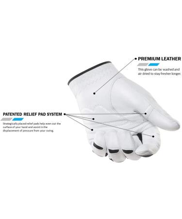 BIONIC Men's StableGrip Golf Glove - Left Hand, Cadet White, Size Cadet Medium - Buy Online on SooperMarket.com