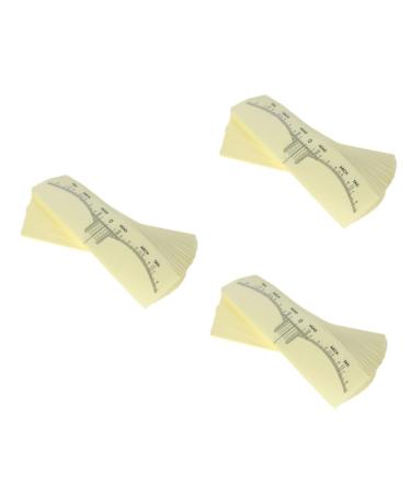 Beavorty 300 Pcs Transparent Stickers Adhesive Brow Stamps Eyebrow Ruler Tool Eyebrow Trimming