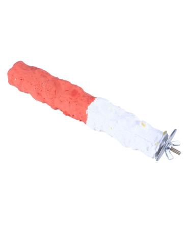 POPETPOP Bird Parrot Stand Perches, Cuttlebone Calcium Perch Standing Pole Bird Perch, Bird Toys for Parrots - Bird Cage Accessories