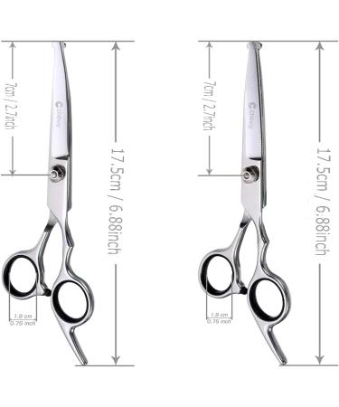 Professional Stainless Steel Dog & Cat Grooming Set - Round Tip Cups Scissors & Comb | 17x6.6x1.1 cm | International Shipping Available - Buy Online on SooperMarket.com
