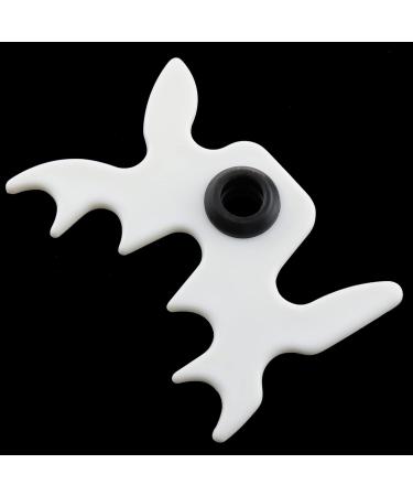 White Plastic Moosehead Bridge Head for Billiards Cue Rack - Non-Slip Snooker Pool Cue Rest Holder - Buy Online on SooperMarket.com