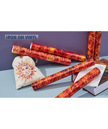 Tintnut Flame HTV 12x10 inch 6 Sheet Winter Fire Heat Transfer Vinyl for DIY T-Shirts - Buy Online on SooperMarket.com