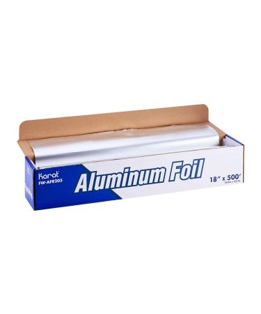 Karat FW-AFR205 18"x 500' Standard Aluminum Foil Roll, Silver