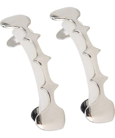 Irregular Hip Hop False Tooth Set - Shiny Silver Dental Accessories for Halloween and Festivals | Unique Mouth Decorations - Buy Online on SooperMarket.com