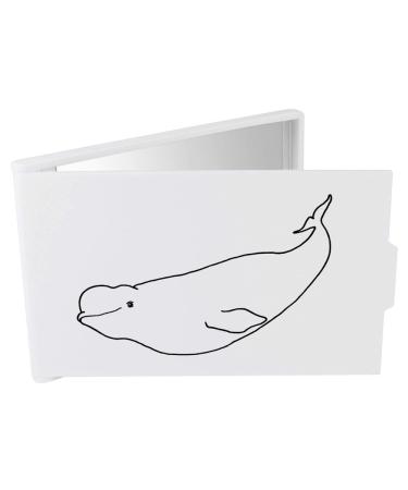 Azeeda 'Beluga Whale' Compact/Travel/Pocket Makeup Mirror (CM00002471)